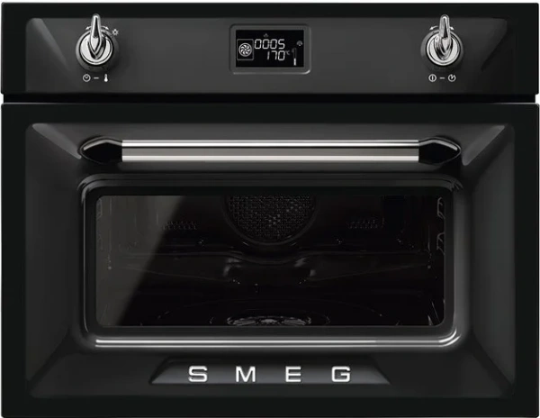 Компактный духовой шкаф с пароваркой Smeg SF4920VCN1 купить в Москве