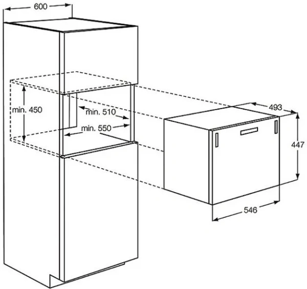 Встраиваемая посудомоечная машина Electrolux ESL2450W купить в Москве