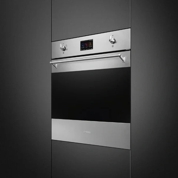 Духовой шкаф с паром Smeg SO6303APX купить в Москве
