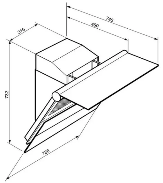Вытяжка Smeg KTS75 купить в Москве
