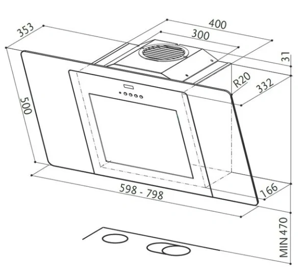 Вытяжка Faber CITY EG6 W/X A60 купить в Москве

