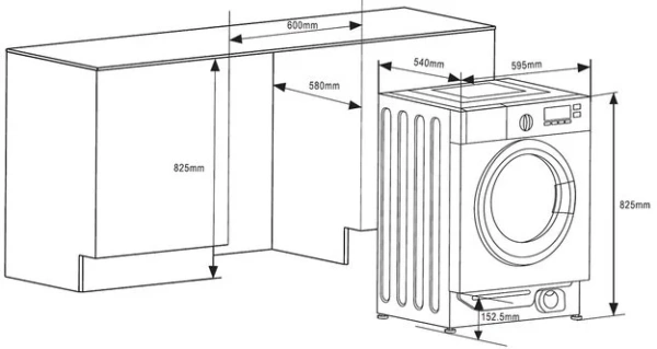Встраиваемая стирально-сушильная машина Kuppersbusch WT 6508.0 V купить в Москве