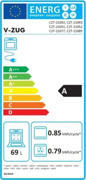 Духовой шкаф V-ZUG Combair V2000 60 C2T-21043 платина купить в Москве
