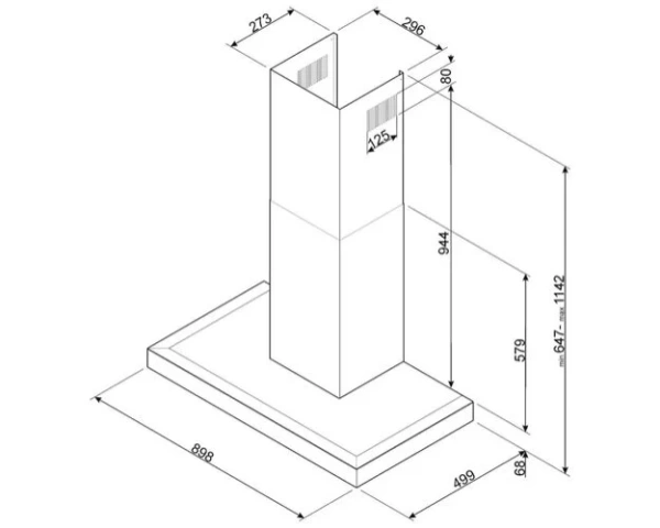 Вытяжка Smeg KS9500XE купить в Москве
