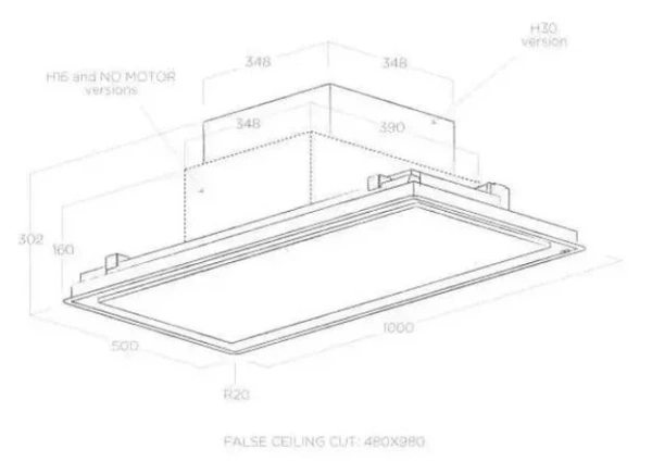 Встраиваемая вытяжка ELICA ILLUSION NO MOTOR PAINT/A/100 купить в Москве
