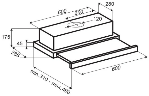 Вытяжка Zigmund Shtain K 010.6 B купить в Москве
