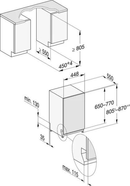 Встраиваемая посудомоечная машина Miele G 5590 SCVi SL Active купить в Москве