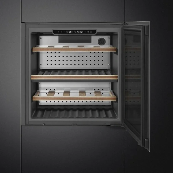 Встраиваемый холодильный шкаф для вина Smeg CVI129B3 купить в Москве