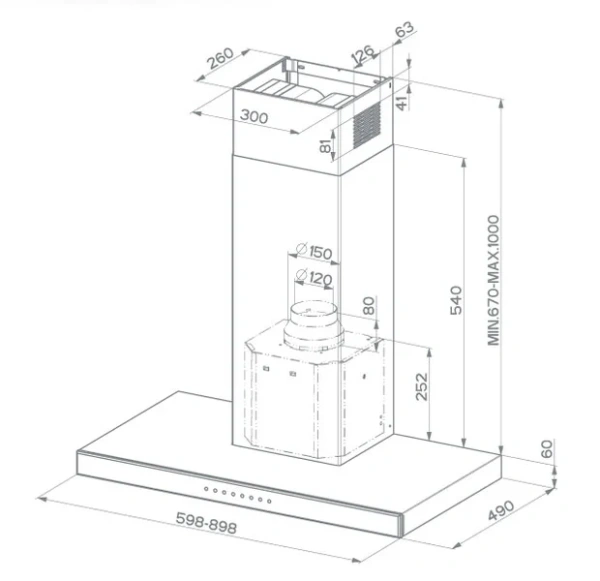 Вытяжка Faber Stilux EG8 X A60 Logic купить в Москве
