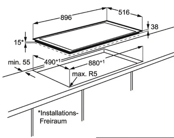 Варочная панель AEG HK955070XB купить в Москве с доставкой
