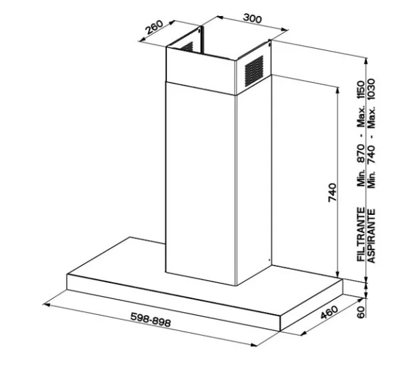 Вытяжка Faber T-DARK A90 купить в Москве
