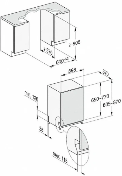 Встраиваемая посудомоечная машина Miele G 7960 SCVi AutoDos купить в Москве