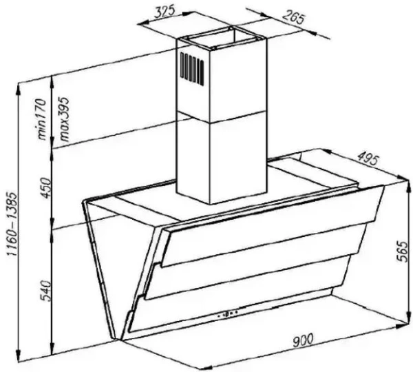 Вытяжка Kuppersberg RAMZ 90 B купить в Москве

