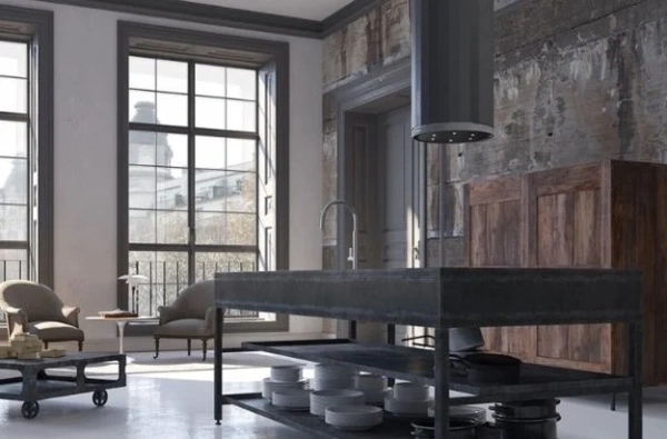 Вытяжка Faber CORINTHIA ISOLA EV8P DG MATT/CONCRETE A37 купить в Москве
