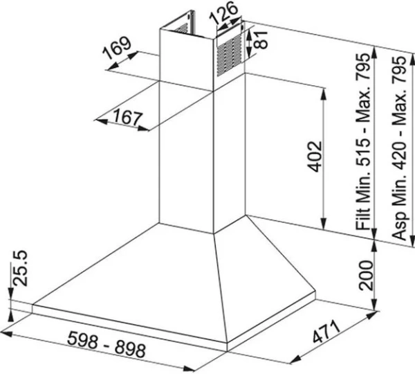 Вытяжка Franke FJO 622 XS купить в Москве
