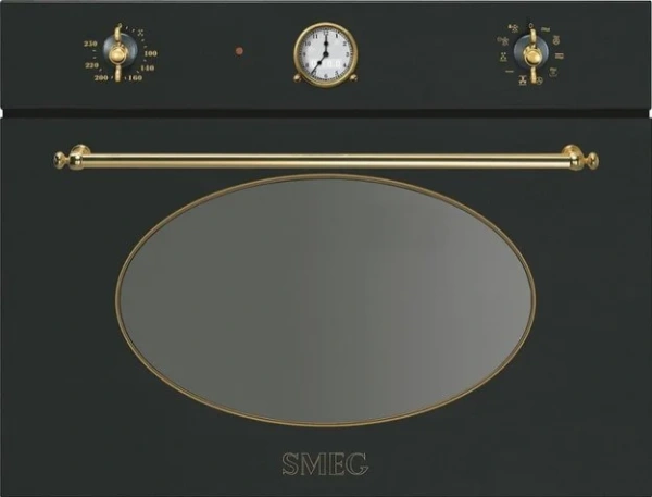 Компактный духовой шкаф с СВЧ Smeg SF4800MCA купить в Москве