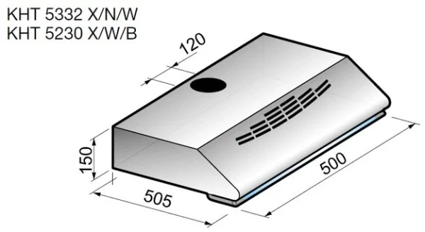 Вытяжка Korting KHT 5332 W купить в Москве

