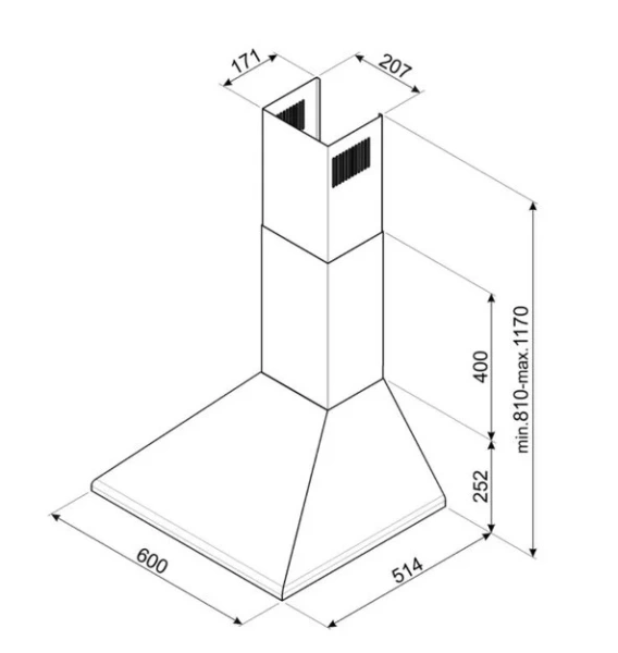 Вытяжка Smeg KSED65PE купить в Москве
