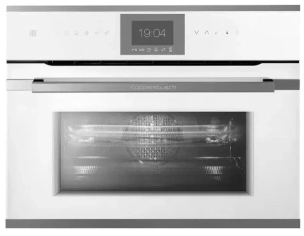 Компактный духовой шкаф с микроволнами Kuppersbusch CBM 6550.0 W3 Silver Chrome купить в Москве