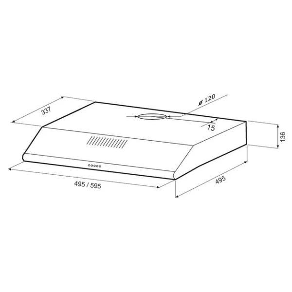 Вытяжка KRONA OLIVIA 600 white PB купить в Москве
