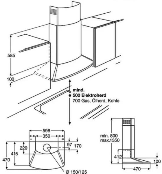 Вытяжка AEG DK9660M купить в Москве
