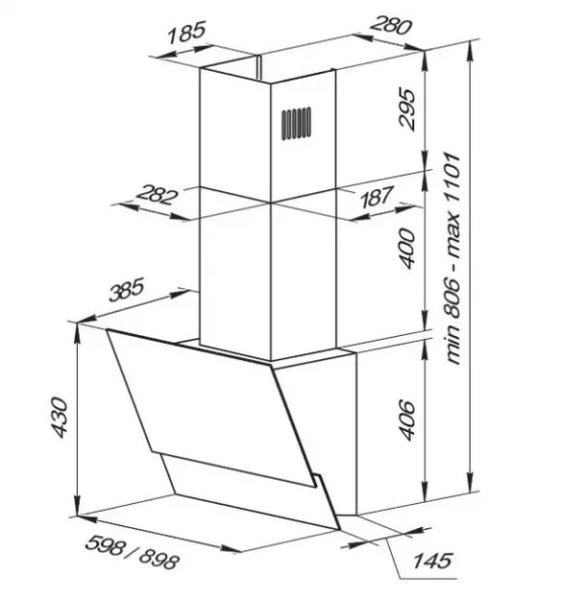 Вытяжка Kuppersberg F 612 B купить в Москве
