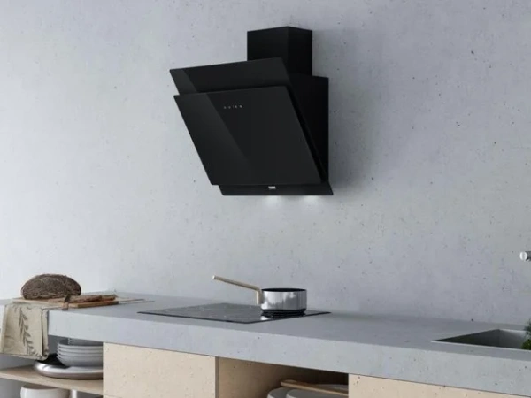 Наклонная вытяжка Krona ANGELICA 600 black sensor купить в Москве
