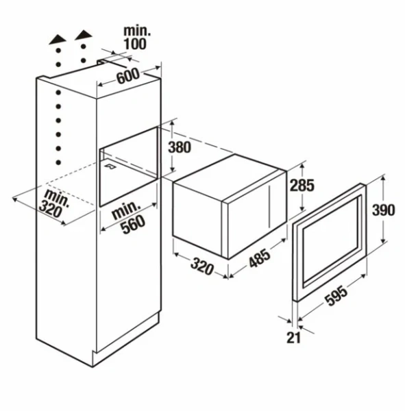 Микроволновая печь Kuppersbusch M 6120.0 S купить в Москве
