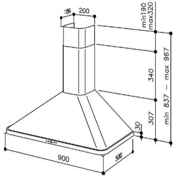 Вытяжка  Kaiser A 9416 CuBE купить в Москве
