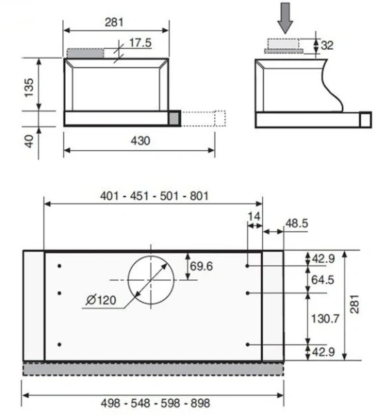 Вытяжка Zigmund Shtain K 002.51 B купить в Москве
