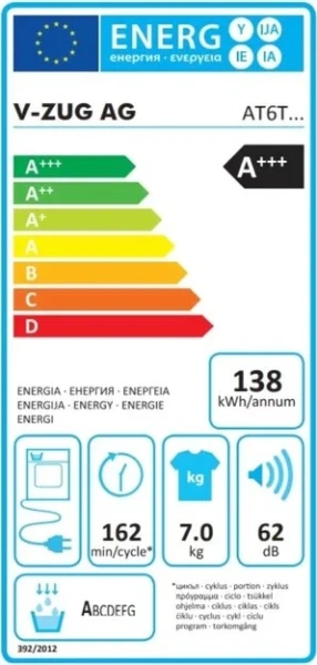 Сушильная машина V-ZUG AdoraDry V6000 AT6TWHW li купить в Москве
