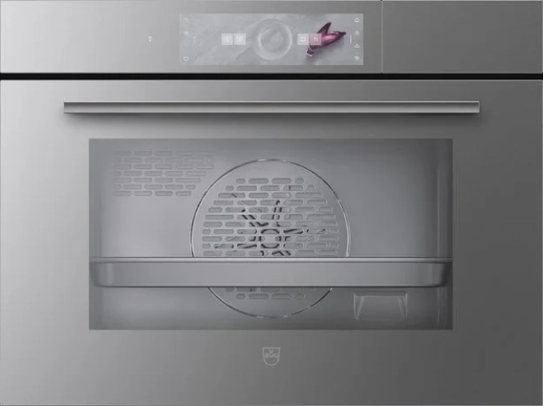 Встраиваемый паровой шкаф V-Zug CombiSteamer V6000 45 платиновое стекло купить в Москве