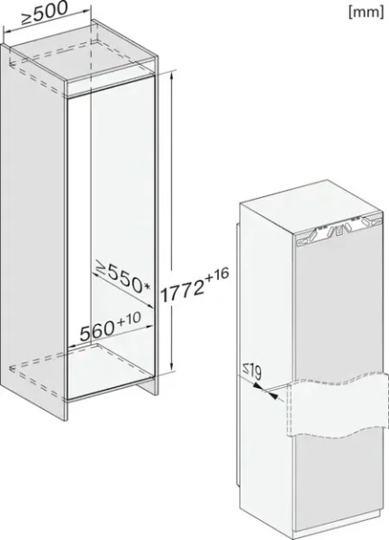 Встраиваемый морозильник Miele FNS 7774 D купить в Москве
