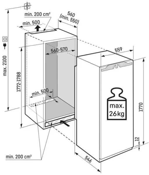 Встраиваемая морозильная камера Liebherr SIFNe 5178 Peak NoFrost купить в Москве