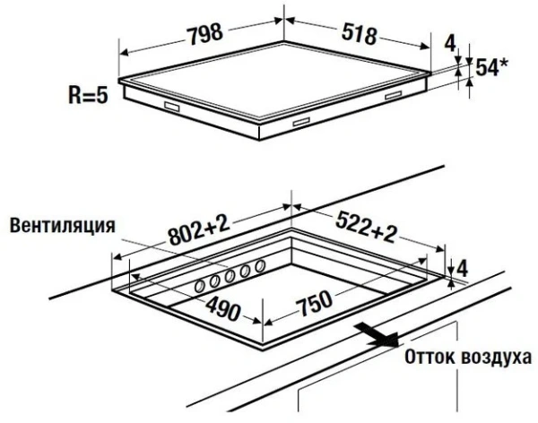 Индукционная варочная панель Kuppersbusch KI 8820.0 SR купить в Москве с доставкой
