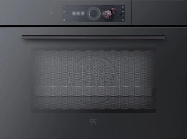 Встраиваемый комбинированный паровой шкаф V-ZUG CombiSteamer V6000 45M CSM6T-23041 (черное стекло) купить в Москве