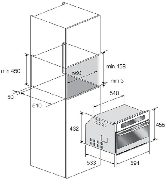 Встраиваемая микроволновая печь Fulgor Milano FCMO 4511 TM WH купить в Москве
