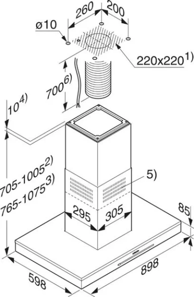 Вытяжка Miele DA6690D OBSW черный купить в Москве
