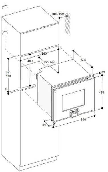 Духовой шкаф-пароварка Gaggenau BS 220-130 купить в Москве
