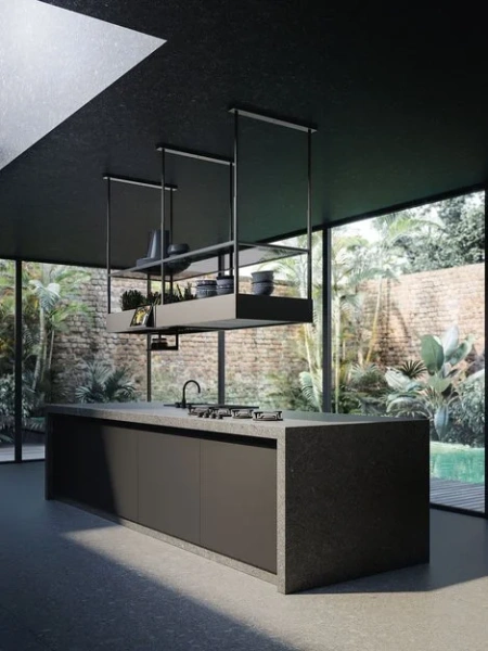 Вытяжка Falmec CIRCLE.TECH SPAZIO ISOLA black (600) купить в Москве
