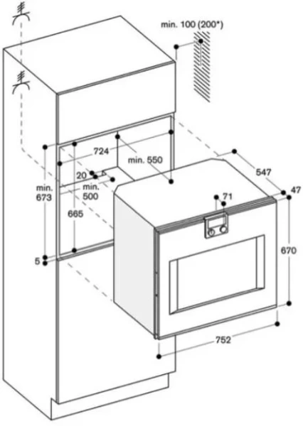 Духовой шкаф Gaggenau BO 481-110 купить в Москве
