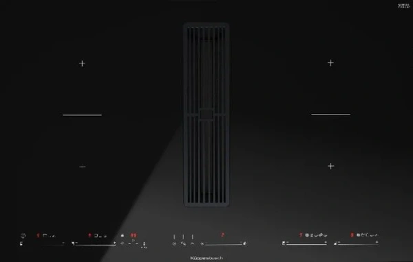 Варочная панель с вытяжкой Kuppersbusch KMI 8590.0 SR Black Chrome купить в Москве