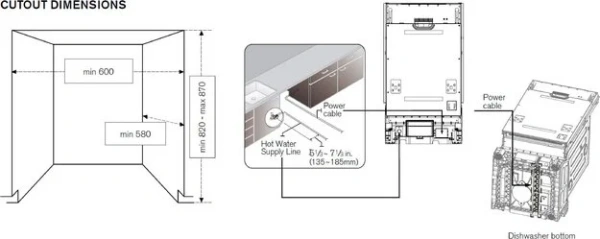 Встраиваемая посудомоечная машина Bertazzoni DW60EPRS купить в Москве