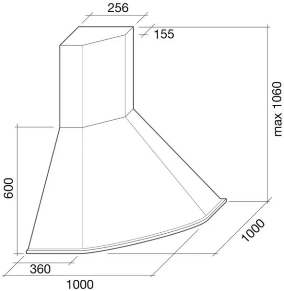 Вытяжка Falmec Futura Ang ix (600) S купить в Москве
