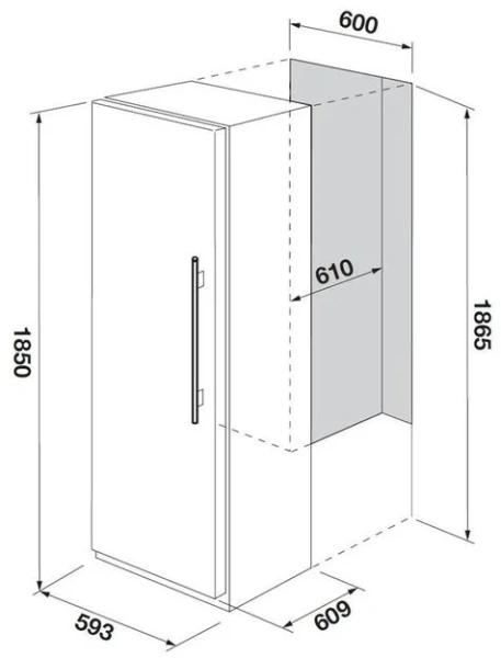 Встраиваемая морозильная камера Fulgor Milano FFSI 351 NF ED X купить в Москве