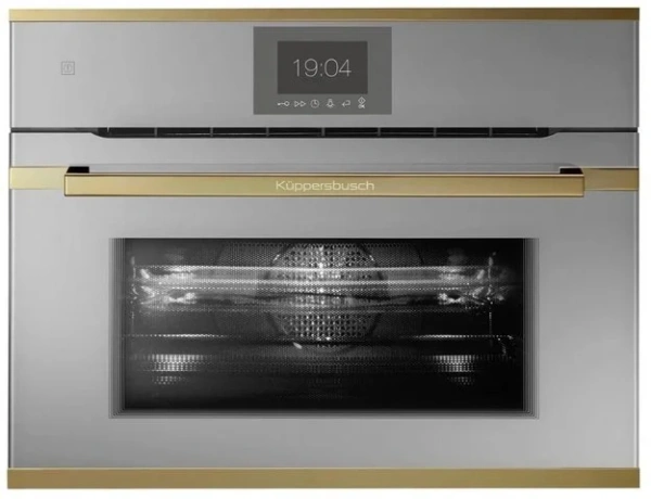 Компактный духовой шкаф с микроволнами Kuppersbusch CBM 6550.0 G4 Gold купить в Москве