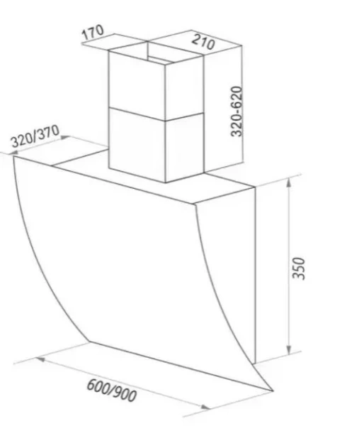 Вытяжка Maunfeld SKY STAR PUSH 60 WHITE купить в Москве
