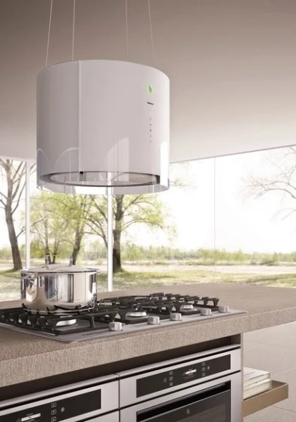 Вытяжка Falmec Eolo isola 45 (450) (с системой E.ion) ECP white купить в Москве
