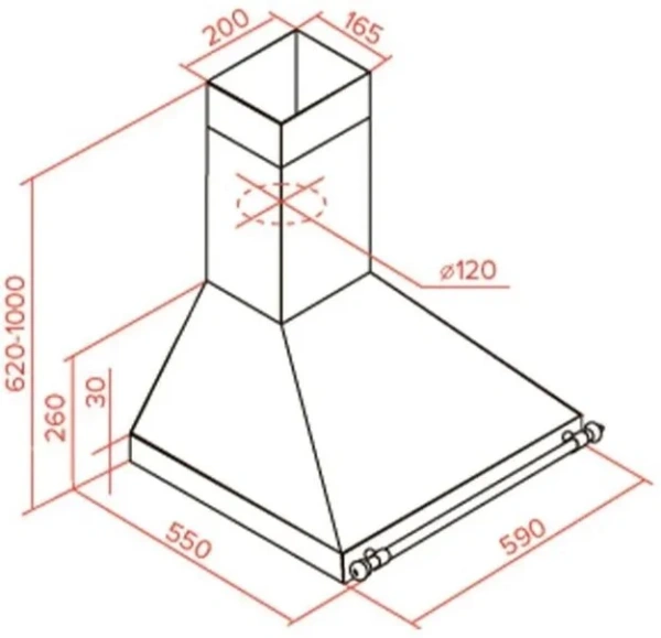 Вытяжка Teka DOS 60 BEIGE-BRASS купить в Москве
