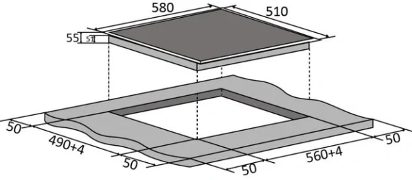Электрическая варочная панель Brandt BPV6321B купить в Москве с доставкой
